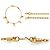 Céline Bracciale in oro con charm per donne Celine D'oro - vista 4