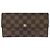 Portafoglio Lungo Sarah Damier Ebene Louis Vuitton Marrone