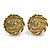 Orecchini a clip in metallo/rhinestone Chanel Coco Mark D'oro