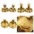 Orecchini a clip in metallo/rhinestone Chanel Coco Mark D'oro - vista 5