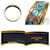 Pulsera de bangle de metal/esmaltada Hermès Multicolor Dorado  - vista 5