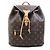Zaino Montsouris Monogram Louis Vuitton Marrone