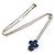 Collana in metallo Vivienne di Louis Vuitton Argento Blu navy - vista 2