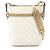 Borsa a spalla Anagram Repeat di Loewe Bianco D'oro