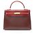 Hermès Kelly 32 Tricolor Handtasche Braun Rot Bordeaux