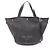 Prada Denim- und Leder-Tote Schwarz