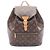 Zaino/borsa Louis Vuitton Montsouris NM PM Marrone Monogramma