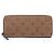 Cartera Larga Clemence de Louis Vuitton Castaño Monograma