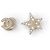 ACCESSORIO GIOIELLO PER CAPELLI CHANEL LOGO CC STELLA STRASS PINZA D'oro
