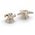 ACCESSORIO GIOIELLO PER CAPELLI CHANEL LOGO CC STELLA STRASS PINZA D'oro - vista 3