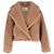 Chaqueta de piel Gardone Max Mara en pelo de camello marrón Castaño Roja