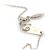 Autre Marque Collana in Diamante Naked Au750 Kashikey Marrone - vista 3
