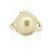 Autre Marque Au750 Perlen-Diamantring Golden