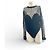 Body vintage 'Blooming' Ritmo di La Perla 40/42 rete nera Nero