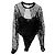 Body vintage 'Blooming' Ritmo di La Perla 40/42 rete nera Nero - vista 4