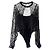 Body vintage 'Blooming' Ritmo di La Perla 40/42 rete nera Nero - vista 5