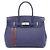 Borsa Hermès Birkin 30 Officier Blu Bordò