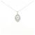 Autre Marque Collana di diamanti in oro bianco Au750 Argento
