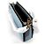 Borsa a Spalla in Pelle con Logo Coach Blu Turchese - vista 4