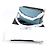 Borsa a Spalla in Pelle con Logo Coach Blu Turchese - vista 7