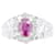 Autre Marque Pt850 Rubin-Diamant-Ring Rot