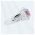 Autre Marque Pt850 Rubin-Diamant-Ring Rot - Ansicht 3