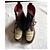 Stivaletti stringati Kenzo in pelle marrone e pony T 38 Marrone scuro - vista 4