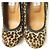 Bailarinas WEDGE de Piel de Vaca Lanvin Multicolor Estampado de leopardo - vista 5
