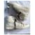 Lanvin High-Top-Sneaker aus beigem Leder mit Python-Spitze Größe 39 - Ansicht 3