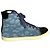 Lanvin High-Top-Sneaker aus Canvas mit lackierter Lederzehe Größe 39 Blau