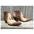 Botines Sartore de piel marrón beige Castaño - vista 2