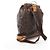 Zaino/borsa Montsouris GM di Louis Vuitton Marrone - vista 2