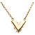 Collier Pendentif en Rhinestones Plaqué Or Louis Vuitton Doré - vue 2