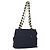 Borsa Tote Salvatore Ferragamo in tela blu navy e oro Auth BA9906 D'oro