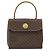 Céline Borsa a mano in tela Macadam CELINE in pelle PVC marrone oro Auth 159824 D'oro - vista 13