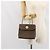 Céline Borsa a mano in tela Macadam CELINE in pelle PVC marrone oro Auth 159824 D'oro - vista 24