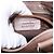 Borsa a mano Gancini in pelle beige argento Salvatore Ferragamo Auth 169577 - vista 11