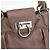 Borsa a mano Gancini in pelle beige argento Salvatore Ferragamo Auth 169577 - vista 19