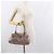 Borsa a mano Gancini in pelle beige argento Salvatore Ferragamo Auth 169577 - vista 24
