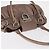 Borsa a mano Gancini in pelle beige argento Salvatore Ferragamo Auth 169577 - vista 6