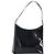 Borsa a spalla Salvatore Ferragamo in pelle verniciata nera argento Auth bs33174