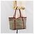 Gucci Borsa Tote GG Supreme in PVC Beige Oro Auth 170475 D'oro - vista 23