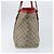 Gucci Borsa Tote GG Supreme in PVC Beige Oro Auth 170475 D'oro - vista 4