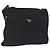Borsa a Spalla PRADA Nylon Nero Argento Autentica 166693