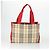 Borsa a Spalla Nova Check Burberry 2 Pezzi Beige Auth 165995 - vista 3