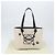 LOEWE - Anagram Susuwatari Tasche aus Canvas 2way beige Auth 149908SM Silber Blau - Ansicht 12