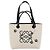 LOEWE - Anagram Susuwatari Tasche aus Canvas 2way beige Auth 149908SM Silber Blau - Ansicht 13
