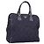 PRADA Borsa a mano in nylon blu navy oro Auth 163420 D'oro