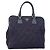 PRADA Borsa a mano in nylon blu navy oro Auth 163420 D'oro - vista 13