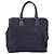 PRADA Borsa a mano in nylon blu navy oro Auth 163420 D'oro - vista 2